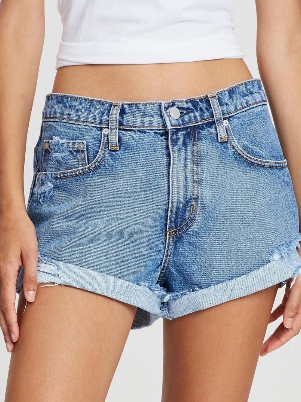 Nobody Denim Distressed Boho Shorts